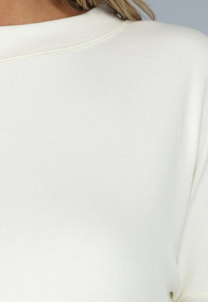 OP=OP.! Créme Ribstof Open Rug Lounge Shirt