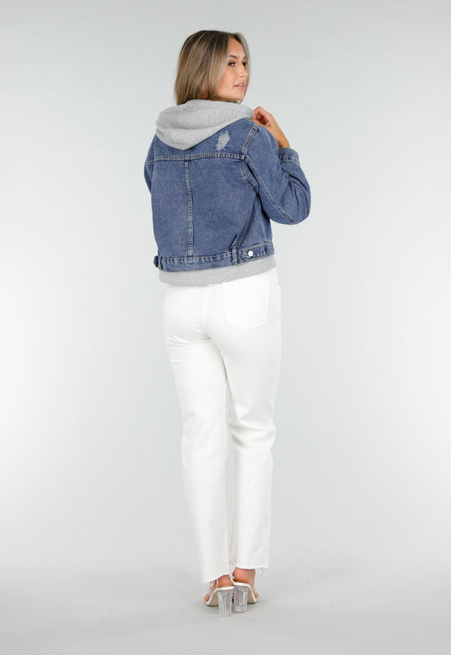 OP=OP.! Denim Jas met Capuchon