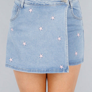 OP=OP.! Denim Stretch Sterren Skort