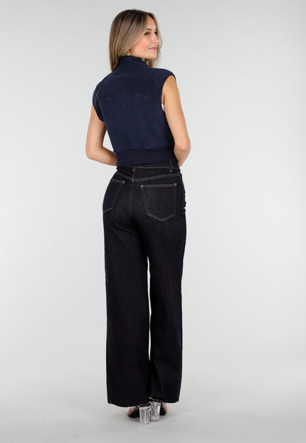 OP=OP.! Donkerblauw Sportvest met Rits