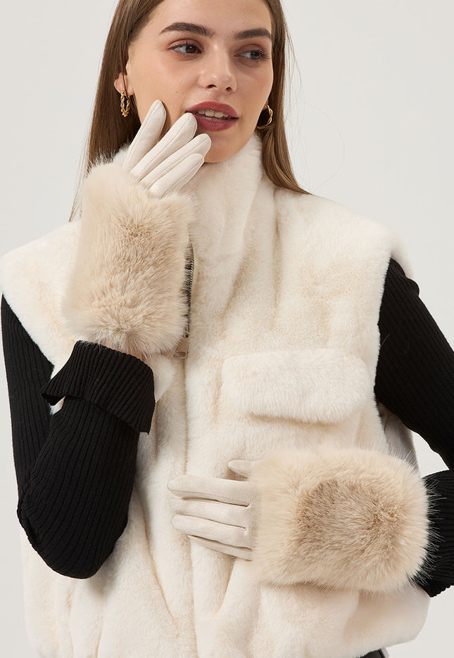 OP=OP.! Faux Fur Handschoenen