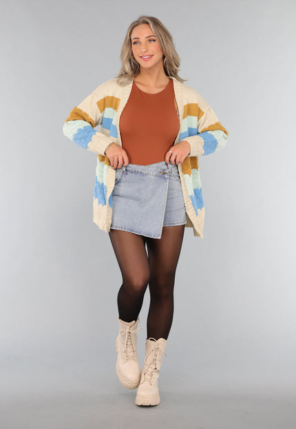 OP=OP! Gebreid Multicolor Cardigan Vest