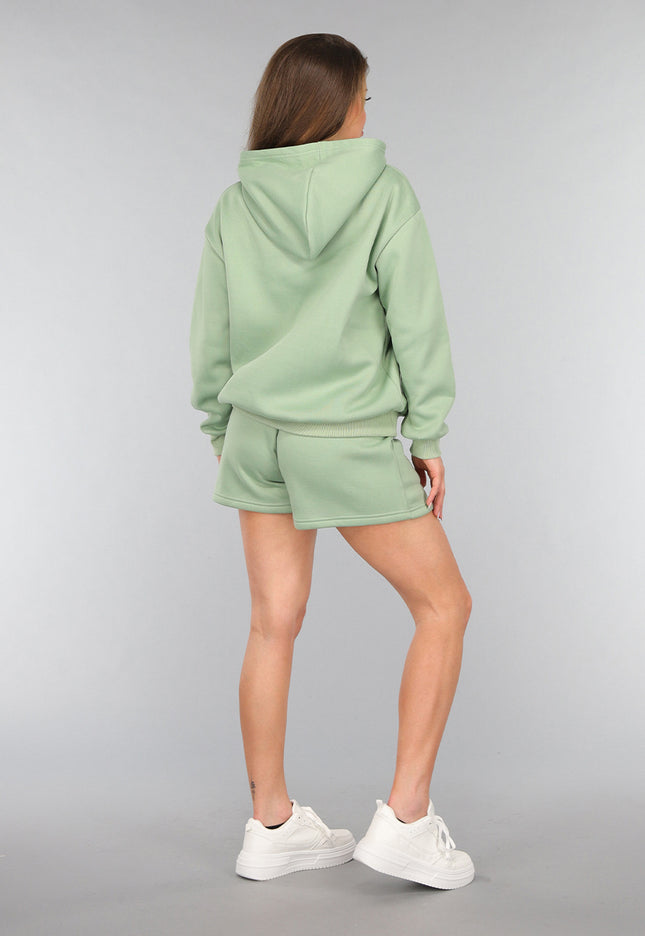 OP=OP.! Groene Short Set met Hoodie