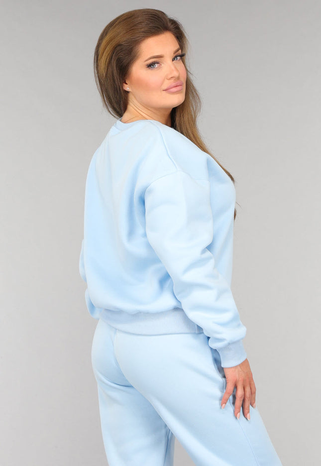 OP=OP.! Lichtblauw Fleece Huispak