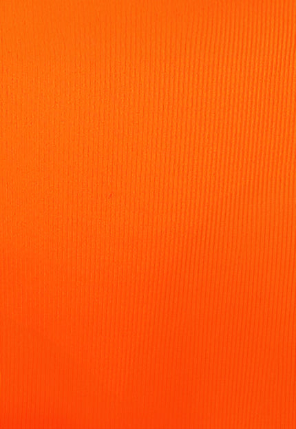 OP=OP.! Neon Oranje Ribstof Triangel Bikini Top