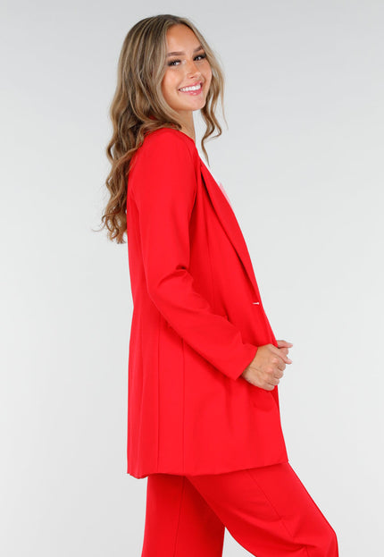 OP=OP.! Rode Halflange Stretch Blazer