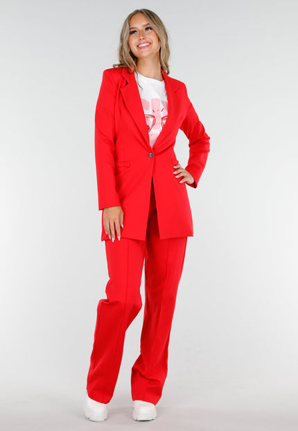 OP=OP.! Rode Halflange Stretch Blazer