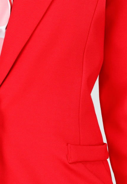 OP=OP.! Rode Halflange Stretch Blazer