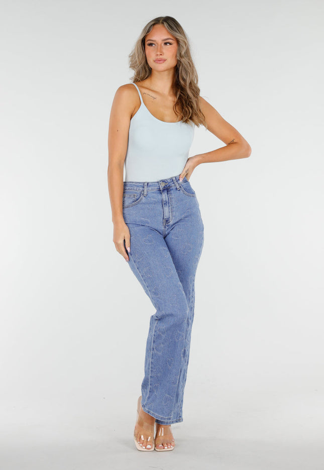 OP=OP.! Stretch Jeans met Hartjes