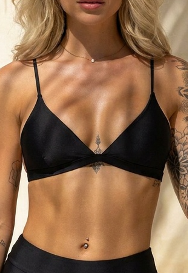 OP=OP! Triangel Bikinitop in Zwart met Pads