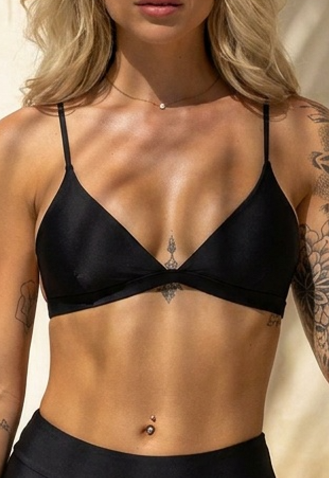 OP=OP! Triangel Bikinitop in Zwart met Pads
