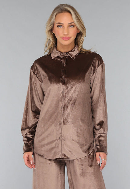 OP=OP.! Velvet Taupe Wide Leg Two Piece