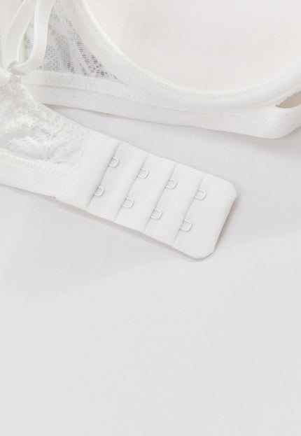 OP=OP.! Witte Kanten Push-Up BH met Beugel