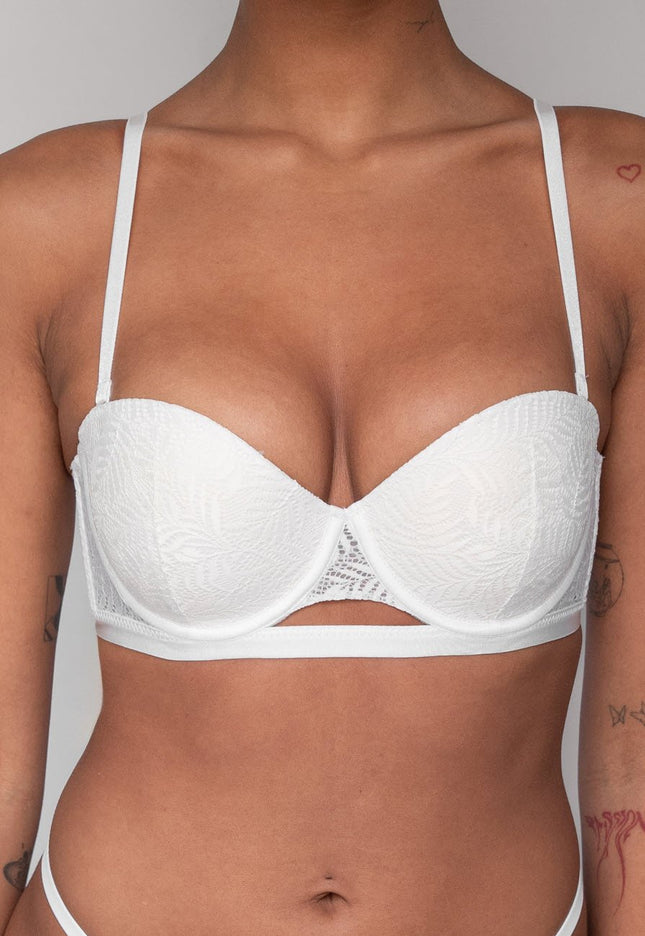 OP=OP.! Witte Kanten Push-Up BH met Beugel