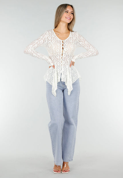 OP=OP.! Witte Kanten Stretch Top