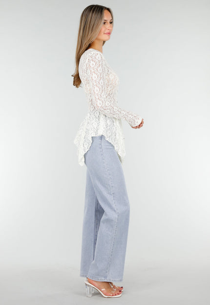 OP=OP.! Witte Kanten Stretch Top
