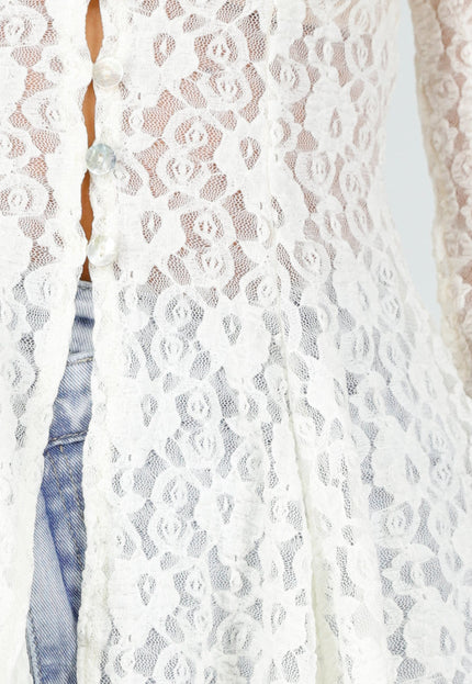 OP=OP.! Witte Kanten Stretch Top
