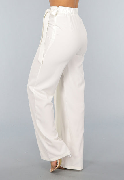 OP=OP.! Witte Pantalon met Overslag