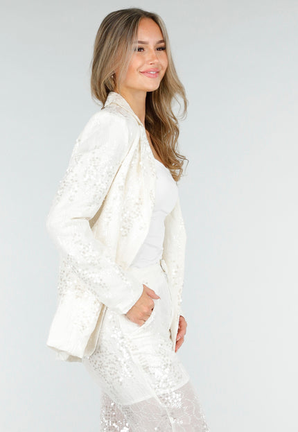 OP=OP.! Witte See through Pailletten Set