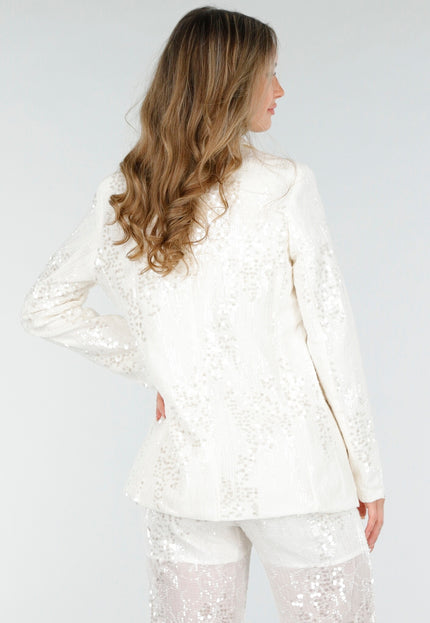 OP=OP.! Witte See through Pailletten Set