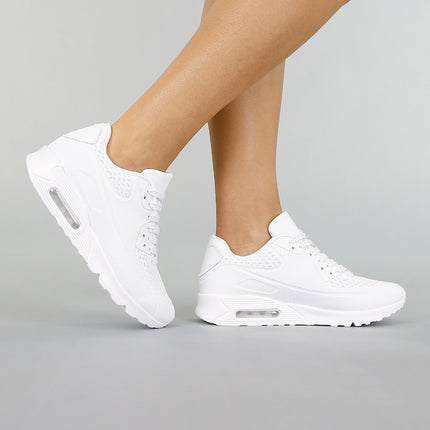 OP=OP.! Witte Sneakers met Lucht Zool