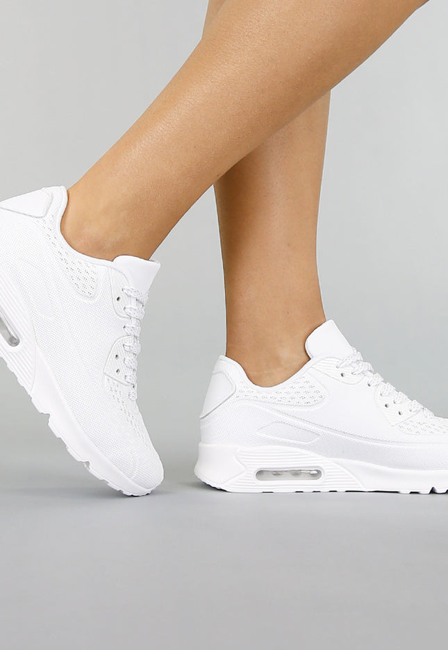 OP=OP.! Witte Sneakers met Lucht Zool
