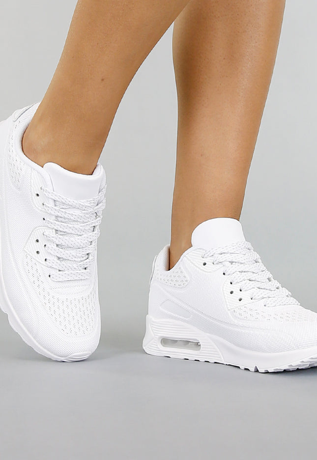 OP=OP.! Witte Sneakers met Lucht Zool
