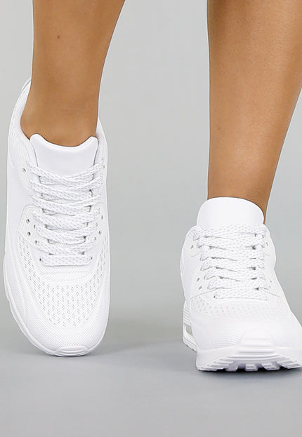 OP=OP.! Witte Sneakers met Lucht Zool