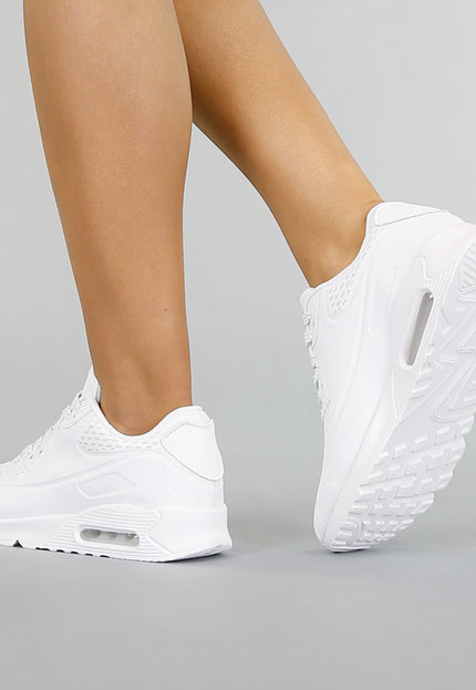 OP=OP.! Witte Sneakers met Lucht Zool
