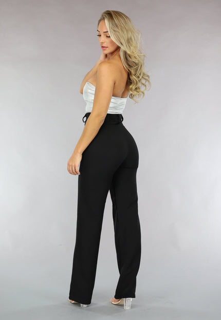 OP=OP.! Zilveren Strapless Top