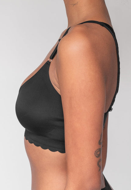 OP=OP.! Zwarte Kanten Naadloze Bralette