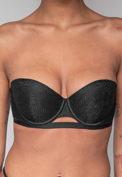 OP=OP.! Zwarte Kanten Push-Up Beugel BH