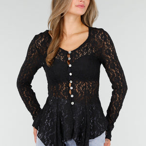 OP=OP.! Zwarte Kanten Stretch Top