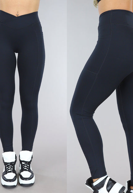 OP=OP! Zwarte Sportlegging met Scrunch