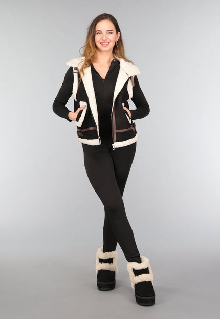 OP=OP.! Zwarte Teddy Boots met Dikke Zool