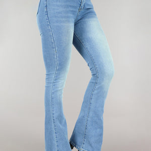 OP=OP.02.NL Blauwe Flared Jeans