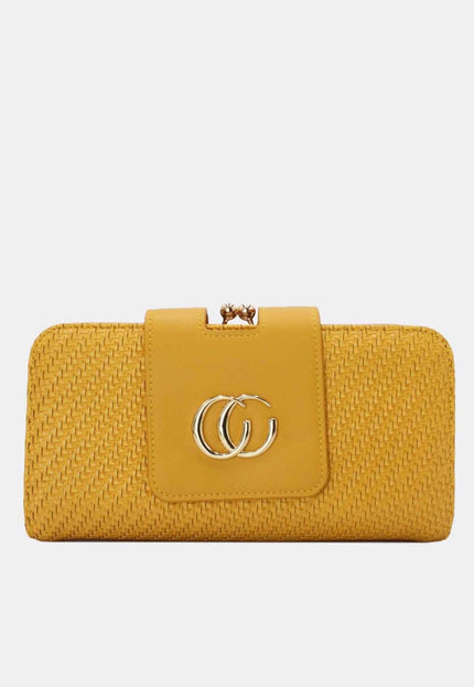 OP=OP.07.NL Gele Clutch met Ketting