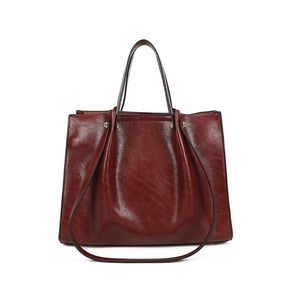 OP=OP.07.NL Rode Lederlook Shopper