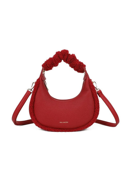 OP=OP.07.NL Rode Teddy Look Handtas