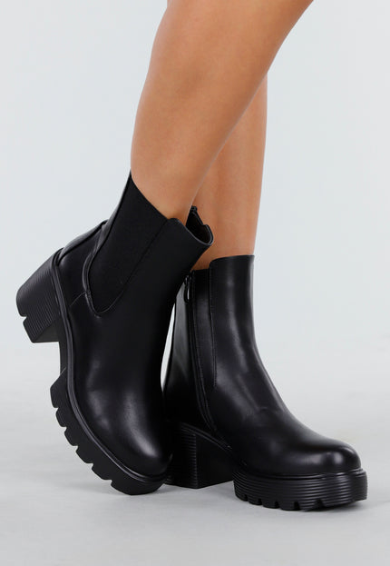 OP=OP.08.NL Zwarte Grove Enkelboots