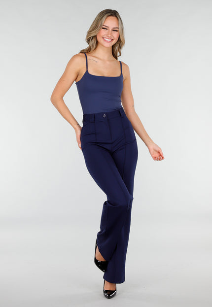 OP=OP.09.NL Donkerblauwe Crop Top