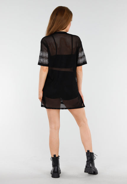 OP=OP.09.NL Zwarte Jersey T-Shirtjurk