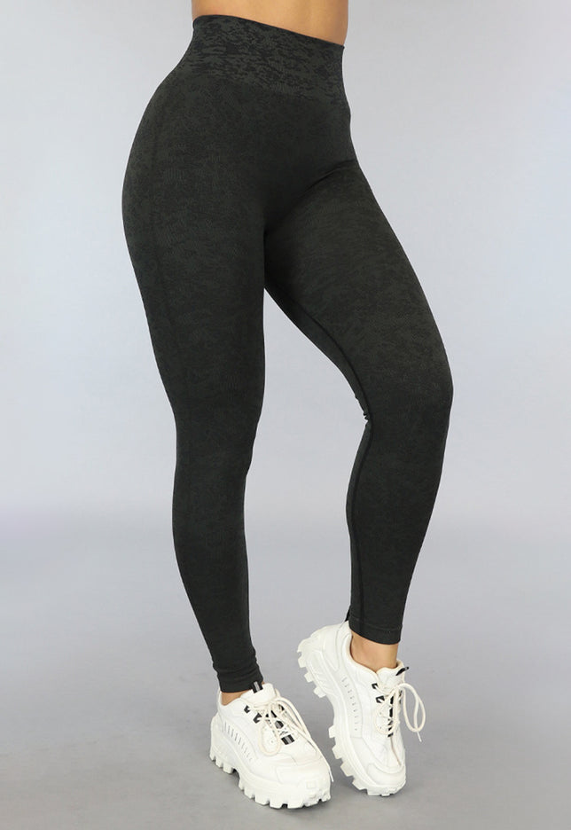 OP=OP.12.NL Donkergroene Gemêleerde Sportlegging