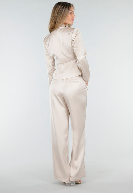 OP=OP.12.NL Satijnen Pantalon Champagne