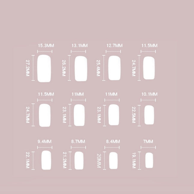 Basic Oranje Plaknagels