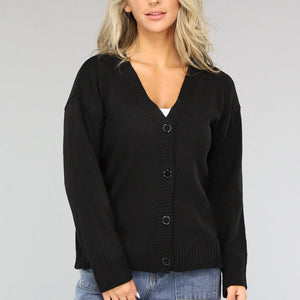 OP=OP! Korte Zwarte Fijn Gebreide Cardigan