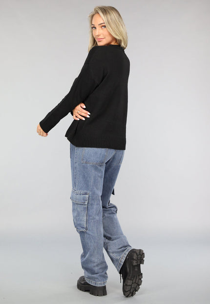 OP=OP! Korte Zwarte Fijn Gebreide Cardigan