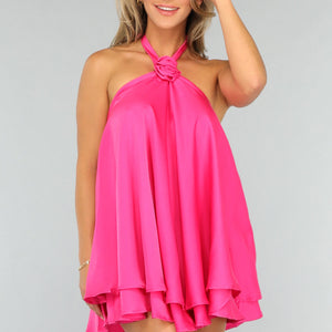 OP=OP! Layered Jurkje met Roos in Fuchsia