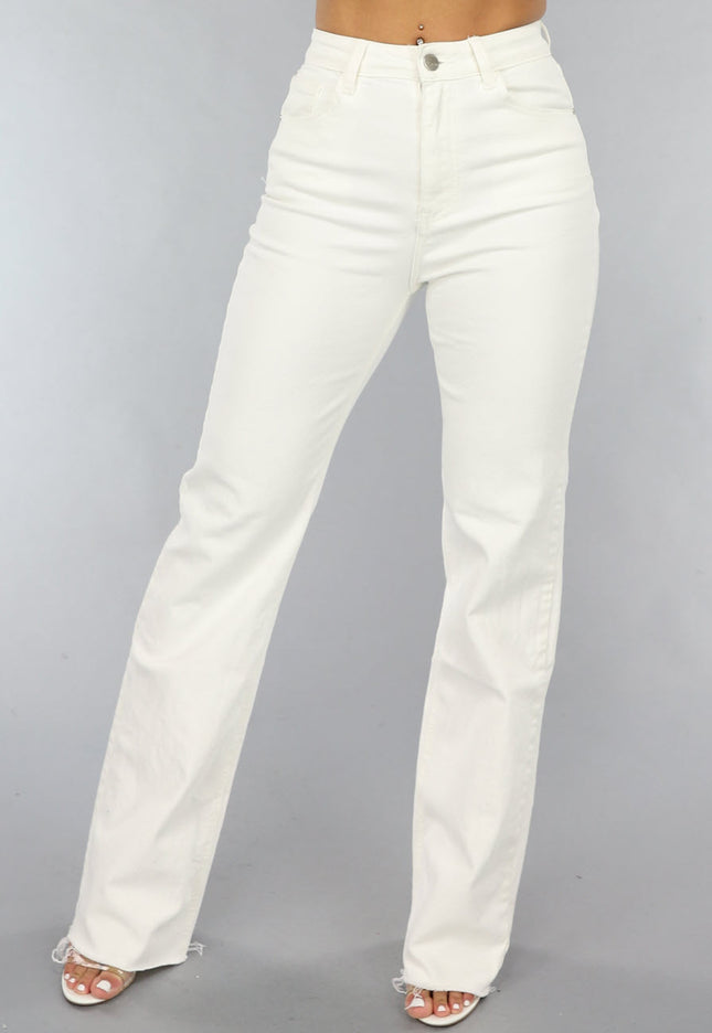 OP=OP.13.NL Wide Leg Jeans in Gebroken Wit
