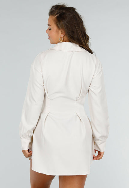 OP=OP! Beige Overhemdjurk met Korset